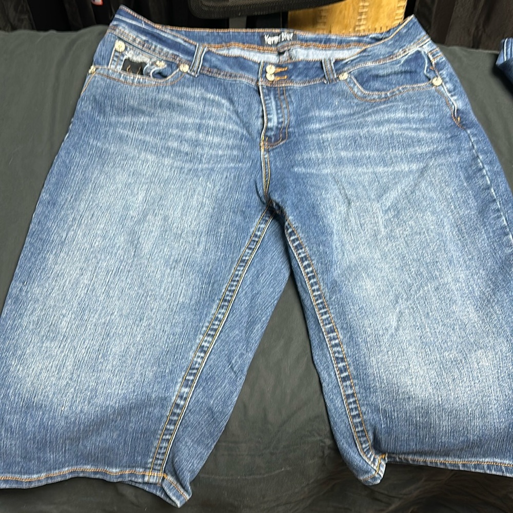 Denim capris